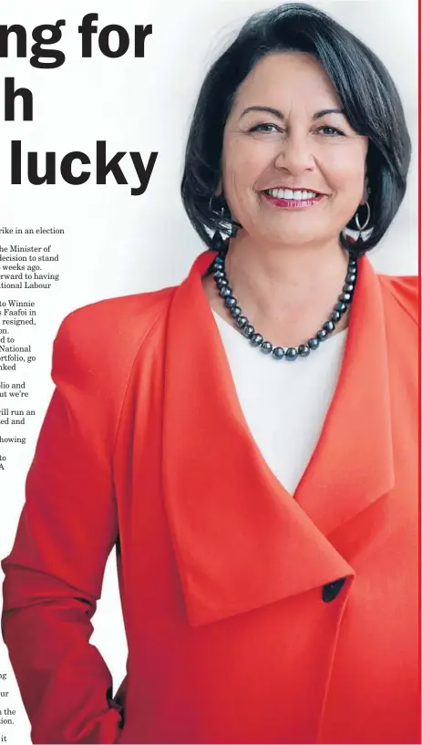  ??  ?? Ready: Hekia Parata is looking to a hectic 2014 as her education portfolio and a desire to become the MP for Mana grab her attention.
