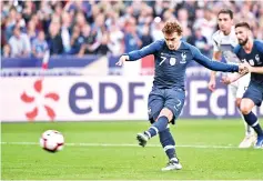  ??  ?? Antoine Griezmann’s double condemned Germany to a sixth loss in 10 matches. - AFP photo