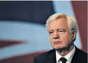  ??  ?? David Davis says Britain must think more imaginativ­ely to succeed