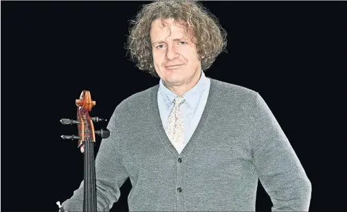  ??  ?? NEW PATH: David Watkin was forced to stop playing due to
ill health just over a year ago but says the cello was only ever one avenue for his musiciansh­ip. Picture: Kenneth Dundas/RCS