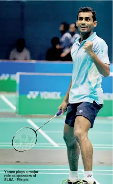  ??  ?? Yonex plays a major role as sponsors of SLBA - File pic