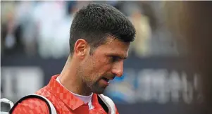  ?? | PHOTO : AFP ?? Novak Djokovic n’a remporté que cinq matches sur ocre cette saison.