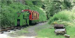  ?? SGLR ?? The line’s main motive power for passenger services, 4wDM No.3 Greenbat, is back in action.