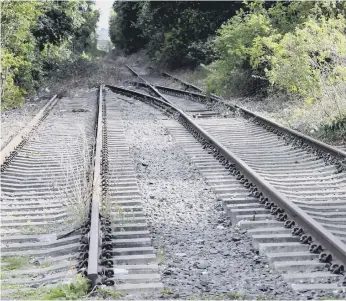  ??  ?? A stretch of the Leamside rail line, which closed to passenger traffic in 1964.