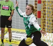  ?? Foto: Wolfgang Diekamp ?? Barbara Wengenmeir spielte als Torhüterin auch in der 2. Handball Bundesliga.