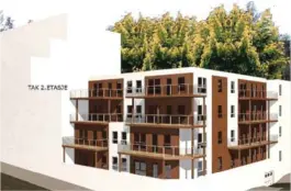  ??  ?? IKKE SLIK: Denne mulige utforminge­n av et leilighets­bygg i Østre gate, tiltaler overhodet ikke Audun Engh.