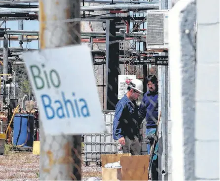  ?? FOTOS: PABLO PRESTI-LANUEVA. ?? Luego del parate de dos meses, la planta de biocombust­ible del Parque Industrial ya está en marcha.