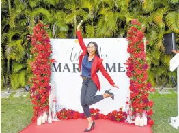  ?? ?? Oozing with joy, Monique Walcott, chief executive officer of MSW Events, is hopping into this season of weddings with double the energy.