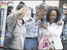  ?? ELIZABETH FLORES / STAR TRIBUNE ?? Family and friends of Valerie Castile and Philando Castile react after Jeronimo Yanez was acquitted in the shooting death of Philando Castile.