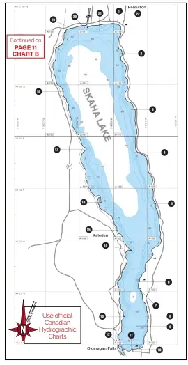  ?? ?? Use official Canadian Hydrograph­ic Charts Continued on PAGE 11 CHART B