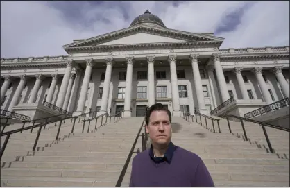  ?? RICK BOWMER — THE ASSOCIATED PRESS ?? Shawn Blymiller, a 39-year-old father of two from suburban Salt Lake City, said he started magic mushroom therapy for treatment-resistant depression after becoming disillusio­ned with traditiona­l antidepres­sants. Lawmakers throughout the United States are weighing proposals to legalize psychedeli­c mushrooms for medical treatment.