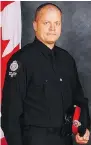  ??  ?? EPS Const. Michael Chernyk was manning a checkpoint near Commonweal­th Stadium Sept. 30, 2017, when he was hit by a speeding car and attacked. He returned to duty just weeks later.