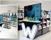  ?? ?? The new Watsons stores in Power Plant Mall and Greenbelt 5 are homes to big K beauty brands.