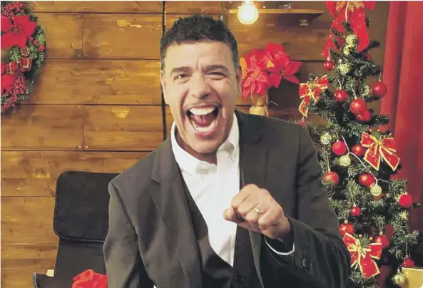  ??  ?? Football pundit Chris ‘Kammy’ Kamara has recorded his second album that includes a cover of Wizzard’s seasonal chart-topper I Wish it Could be Christmas Every Day