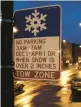  ?? CHICAGO TRIBUNE ?? Chicago’s winter overnight parking ban went into effect Tuesday.