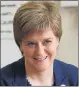  ??  ?? NICOLA STURGEON: First Minister announced plans