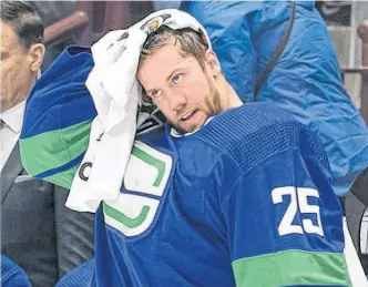  ?? POSTMEDIA NEWS ?? Canucks goalie Jacob Markstrom shouldn’t have a problem re-entering Canada from Sweden.