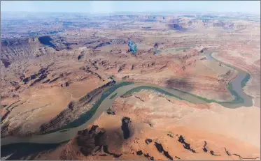  ?? Associated Press photo ?? This May 2016 photo shows the northernmo­st boundary of the proposed Bears Ears region, along the Colorado River, in southeaste­rn Utah. President Barack Obama designated two national monuments last December at sites in Utah and Nevada that have become key flash points over use of public land in the U.S. West.