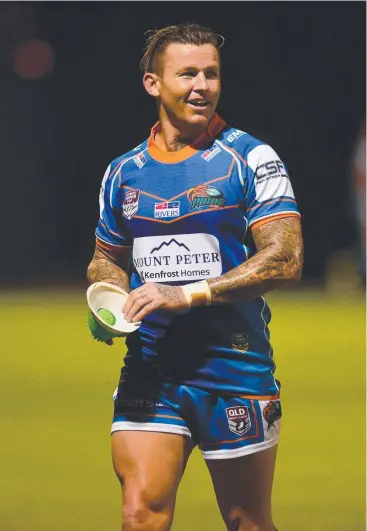  ?? Picture: EVAN MORGAN ?? SOLID: Northern Pride star Todd Carney showed flashes of his trademark brilliance against the Mackay Cutters in Townsville on Saturday night.