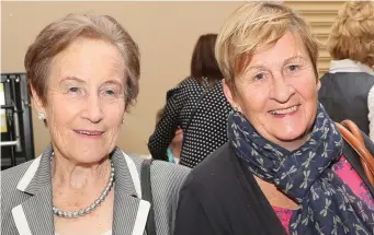  ??  ?? Ena O’Hare and Hazel Lee at the coffee morning in Laytown and Bettystown GC.