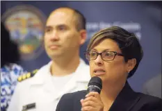 ?? Ned Gerard / Hearst Connecticu­t Media ?? New Haven’s public health director Maritza Bond, seen here in 2019, officially announced her candidacy for Secretary of the State on Sunday.
