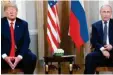  ?? Foto: dpa ?? US-Präsident Donald Trump (links) und der russische Präsident Wladimir Putin haben über 30 Jahre später den wichtigen Vertrag nun gekündigt.