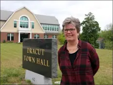  ?? JULIA MALAKIE — LOWELL SUN ?? Dracut Town Manager Ann Vandal, outside Town Hall.