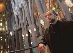  ?? AFP PIC ?? The seventh architect director of the Sagrada Familia basilica, Jordi Fauli, posing inside the Catholic temple in Barcelona on Dec 1.