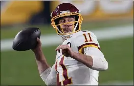  ?? KEITH SRAKOCIC — THE ASSOCIATED PRESS ?? Alex Smith was cut by Washington after playing last year for the first time since suffering a gruesome leg injury in 2018.