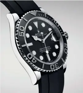  ??  ?? From top: The Rolex Yacht-Master 42; the brand has long been a sponsor of yachting through numerous partnershi­ps with clubs and regattas around the world