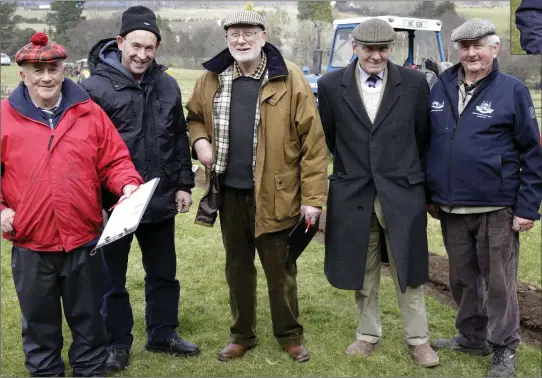  ??  ?? Five of the judges: Peadar Shortt, Tom McDonald, Tom Jenkinson, Harry Williams and Pat Spratt.