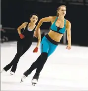  ?? PATRICK TEHAN — STAFF PHOTOGRAPH­ER ?? After recovering from a foot injury, Polina Edmunds, right, is looking to start anew in the short program; Karen Chen, left, is the reigning national champion.