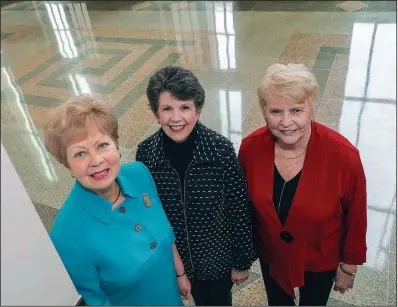  ?? Arkansas Democrat-Gazette/JOHN SYKES JR. ?? Ouida Keck (from left), Betty Herron and Beth Nyhus are working on plans to celebrate the 50th anniversar­y of the Arkansas Symphony Guild. And the guild’s 2018 Symphony Designer House opens in April.