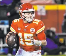  ?? Reed Hoffmann The Associated Press ?? Youth is among the reasons the Chiefs and Patrick Mahomes can win the Super Bowl in 2022, William Hill’s Nick Bogdanovic­h says.