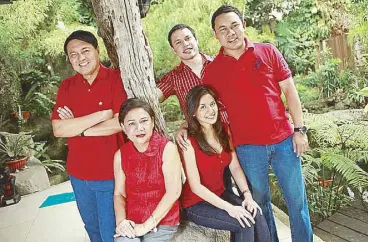  ??  ?? Manny and Cynthia Villar with their children, Paolo, Mark and Camille. Villar says he and his daughter Camille work closely with the in-house design team for each of their retail store and coffee shop. Some furniture pieces and decorative items in the Coffee Project branches are available at All Home.