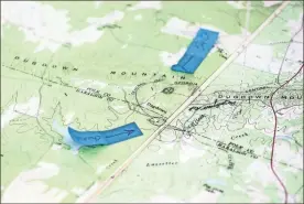  ?? Jeremy stewart ?? A map shows the area public safety officers and volunteers were searching for Barbara McCray after she went missing Saturday, July 31, near the Polk-Haralson county line.