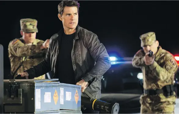  ?? CHIABELLA JAMES/PARAMOUNT PICTURES ?? Tom Cruise returns as Jack Reacher in the sequel Never Go Back. The action flick is notable for the clichés it swerves to avoid at the last second.
