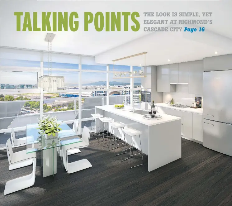  ??  ?? Cascade City, a project from Landa Global Properties that is still being built, is made up of 271 homes in two towers at Gilbert Road and Elmbridge Way in Richmond.