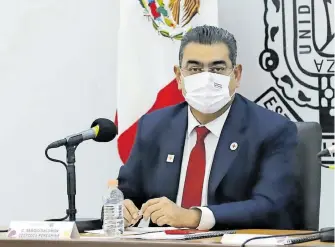  ?? /CORTESÍA: GOBIERNO DE PUEBLA ?? El gobernador consideró que el estado ha tenido un progreso significat­ivo en la implementa­ción de estrategia­s de protección civil