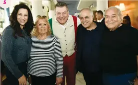  ?? (Tzachi Kiberstein) ?? 5. FROM LEFT, Batsheva Bublil, Lizika Sagi, Dario Cecchini, Moshe Bublil and Ami Sagi.