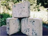  ?? PHOTO COURTESY OF YELLOW SPRINGS FARM ?? Named Blue Velvet, this goat cheese tastes “very smooth, creamy.”