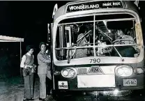  ?? Staff file photo ?? A bus at Wonderland mall is shown in 1974. On Sept. 14, 1961, the shopping center opened on what were then the city’s outskirts.