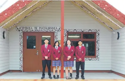  ?? ?? From left, Karaitiana Mahanga, Sienna-lucy Tuanau, Bella Ngawhika and Pamana Jones.