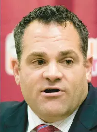  ?? MATT ROURKE/AP ?? New Penn State Athletic Director Patrick Kraft, shown in 2016 when he was Temple’s AD, says the university has to upgrade its facilities, make better use of the name, image and likeness rules and aim to win a national championsh­ip in football.