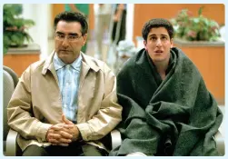  ?? ?? Top: With Jason Biggs in 1999’s “American Pie.”