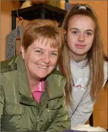  ??  ?? Anne and Lauren Coyle at the Christmas Fair held in St. Patrick’s GFC.