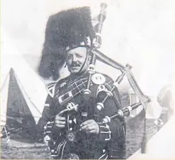  ??  ?? Alice Soper, top, has written a book about her father Pipe Major Robert “Rob” Roy, the Piper Of Tobruk.