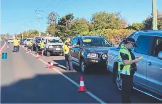  ??  ?? BAD BEHAVIOUR: Toowoomba police booked their 150th drugged driver for 2021 during a traffic operation on Bridge Street testing more than 1000 motorists.