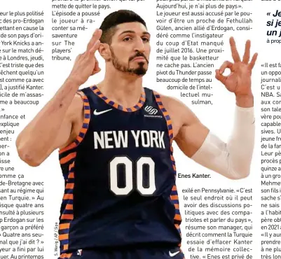  ??  ?? Enes Kanter.