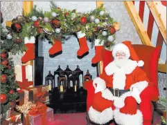  ??  ?? Santa Claus returns to Downtown Summerlin Nov. 16-Dec. 24. His chalet, sponsored by Pardee Homes, is in the Macy’s Promenade.